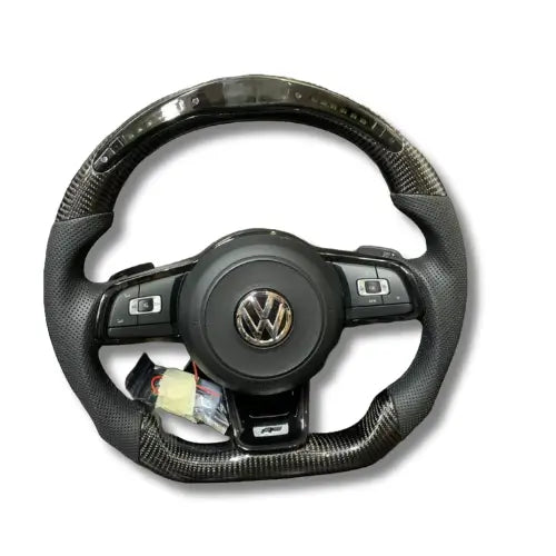 Carbon Fiber Steering Wheel for Polo with Paddle Shifters