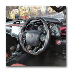 Toyota TRD Original Carbon Fibre Steering Wheel | Perforated leather