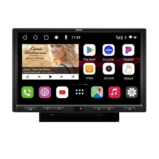 ATOTO S8 Ultra Pro 10.1 Android Double Din Headunit | 6 GB RAM | 128 GB ROM | QLED Display | Hand-Gesture Navigation