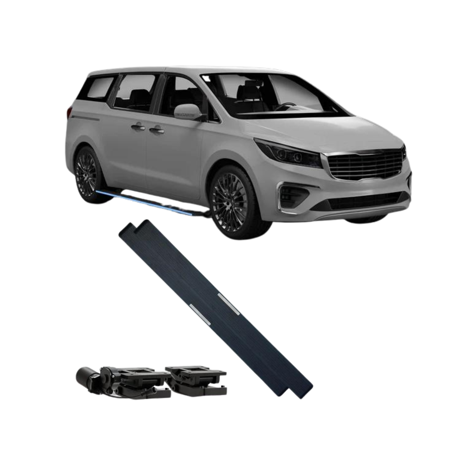 Electric Side Step for Kia Carnival 2020+ with RGB Streamer Lights & App Controlled