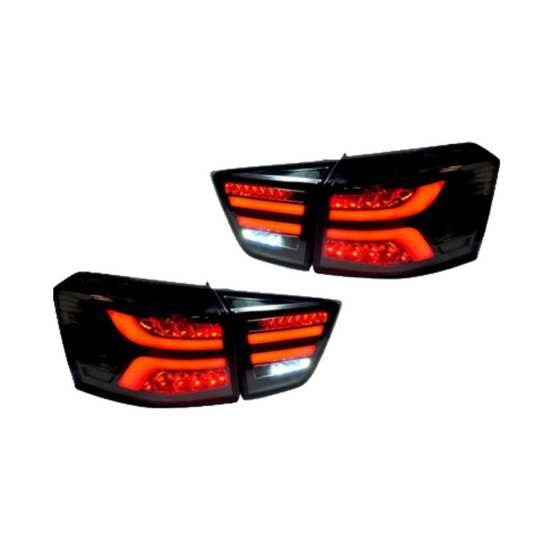 Maruti Suzuki Brezza 2016-20 Lambo Style Smoke LED Tail Lights with Matrix Indicator