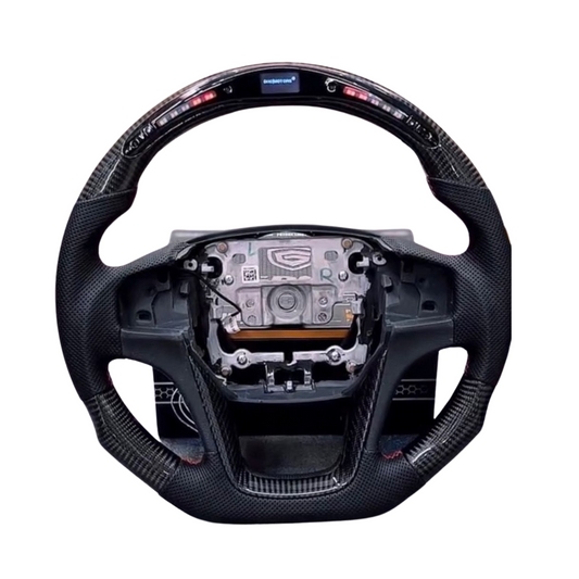Original Carbon Fiber Steering Wheel with LED For Mahindra Thar
