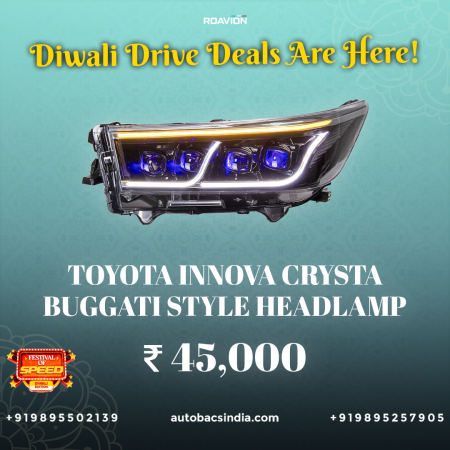 Toyota Innova Crysta Buggati Style Headlamp