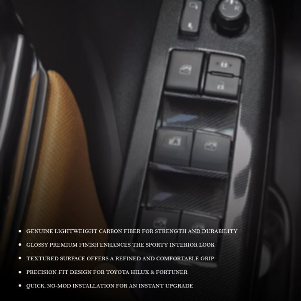 Carbon Fiber Door Switch Panels For Hilux & Fortuner