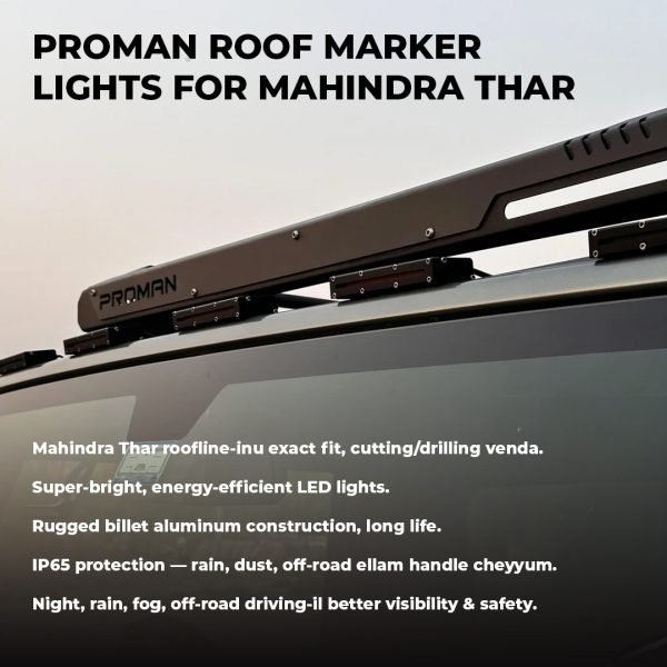Proman Roof Marker Lights for Mahindra Thar