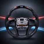 Original Carbon Fiber Steering Wheel with LED For Mahindra Thar