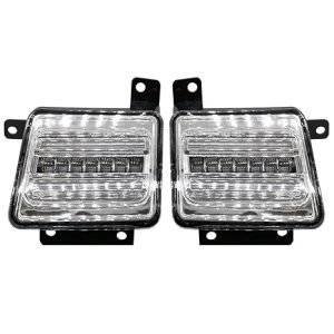 Front LED DRL for Mahindra Thar – Dual Color White & Amber Lights