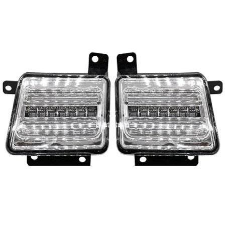 Front LED DRL for Mahindra Thar – Dual Color White & Amber Lights