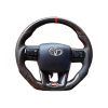 Toyota GR Original Carbon Fiber Steering Wheel | Perforated leather | Red -Line Color