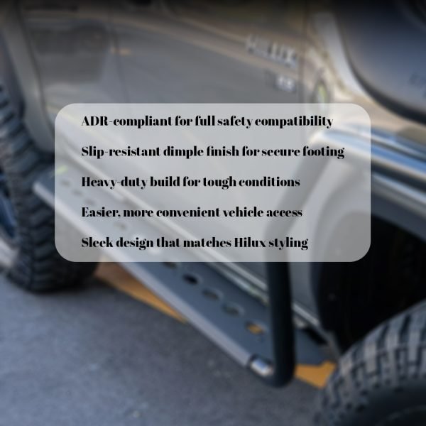 Ironman Side Steps – Dimple Step Design For Toyota Hilux