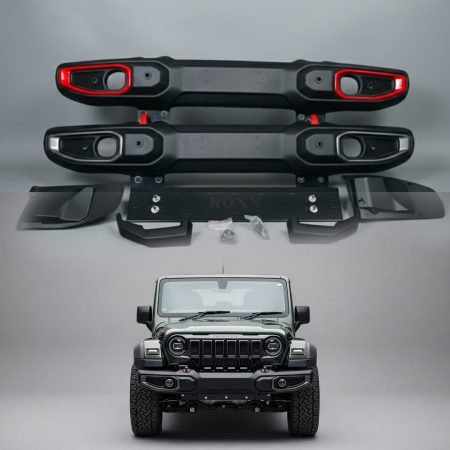 Mahindra Thar ROXX Wrangler Style Front ABS Bumper