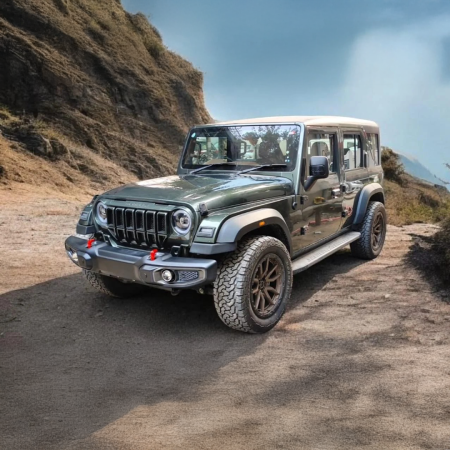 Mahindra Thar Roxx Wrangler Style Front ABS Bumper – Off-Road Styling Upgrade