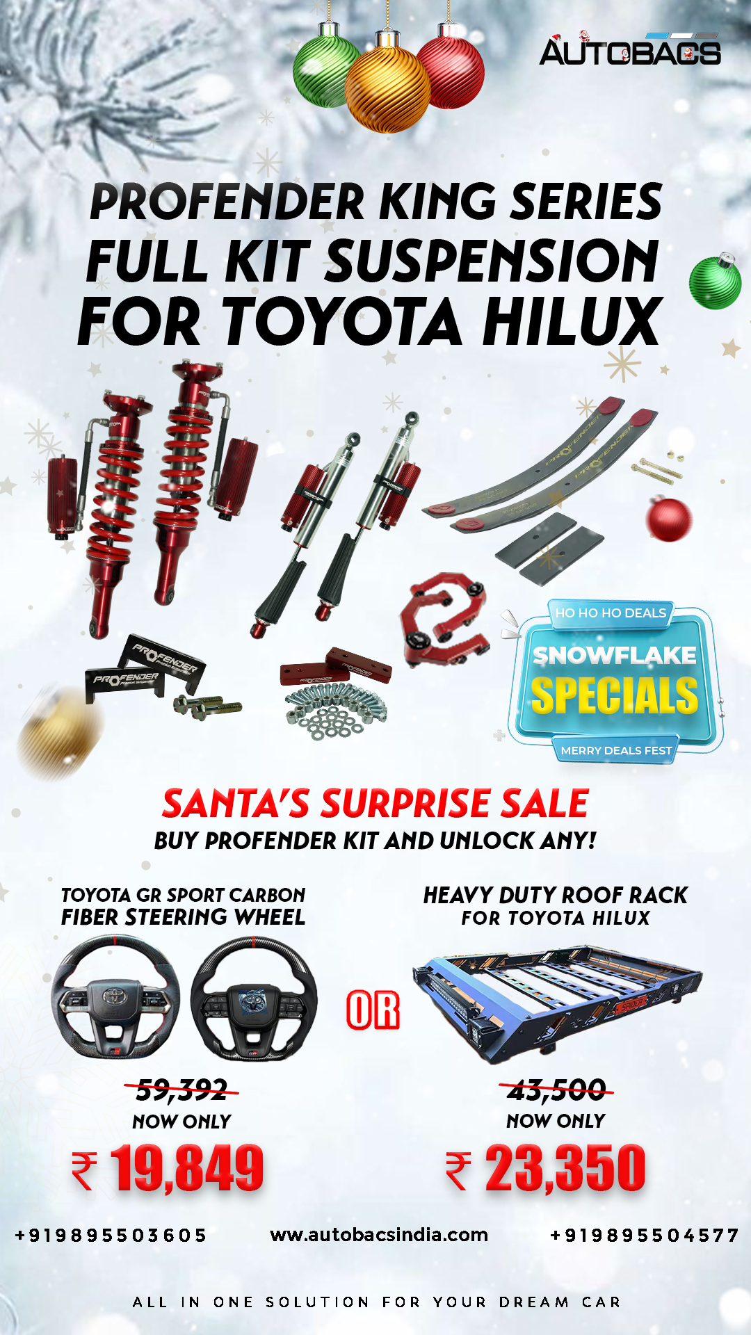 suspension for toyota hil ux xmas offer sale