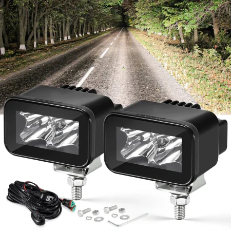 Auxbeam 2.5 Inch 30W 3600LM LED Driving Lights | Spot Beam Off-Road Lights