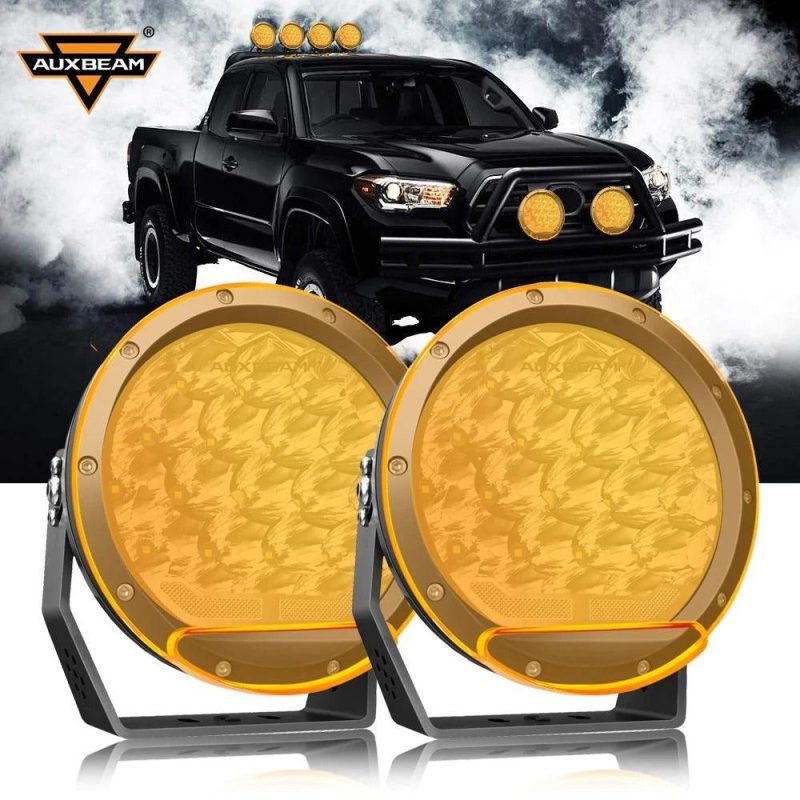 7 Inch 178W Round Off Road Light Spot Beam LED Driving Lights - Image 2