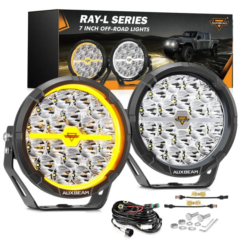 7 Inch 240W 25800LM Dual DRL LED Driving Light | Ray-L Series - Image 2