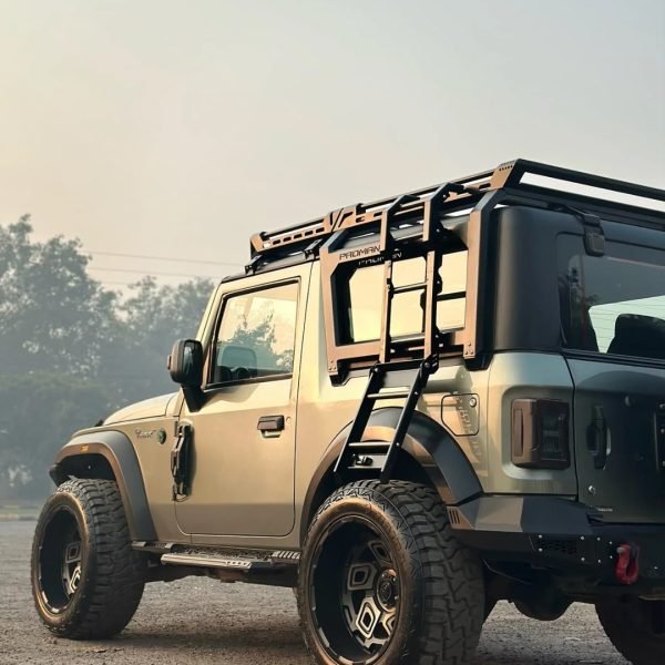 Proman Mahindra Thar 2020 Front Roof Carrier, Rear Roof Carrier and Ladder