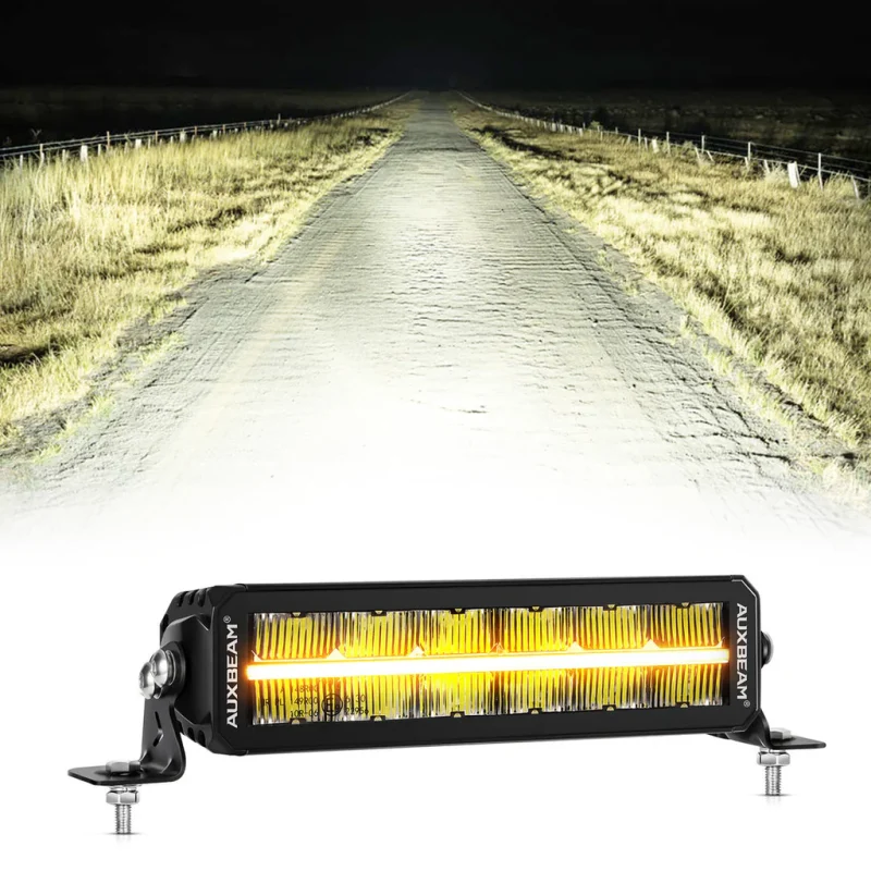 SP-DRL Series 68W 7440 Lumens Off Road LED Light bar White & Amber DRL - Image 5