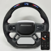Defender L663 Carbon Fiber Steering Wheel with LED Shift Lights (2020+)