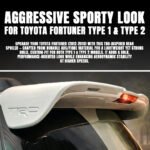 TRD style rear spoiler for Fortuner Type 1,Type 2