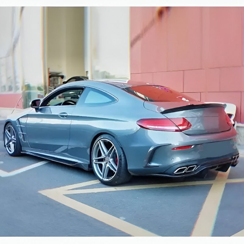 Rear Trunk Spoiler Compatible with Mercedes C Class Coupe  W205 2014-2020 - Image 3