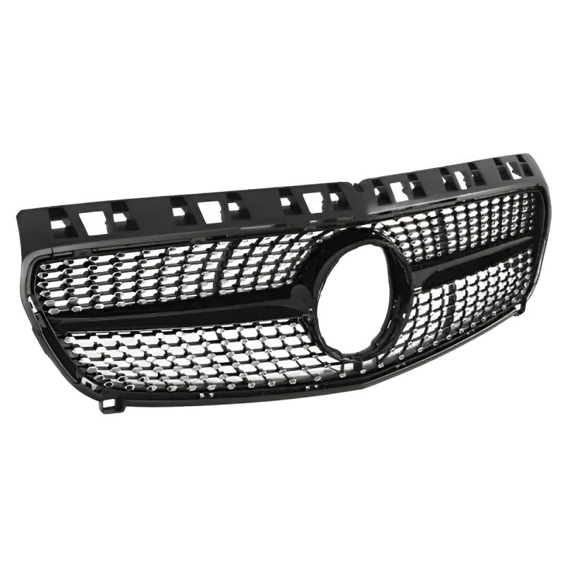 Front Bumper Grill for Mercedes Benz A- CLASS Diamond Black