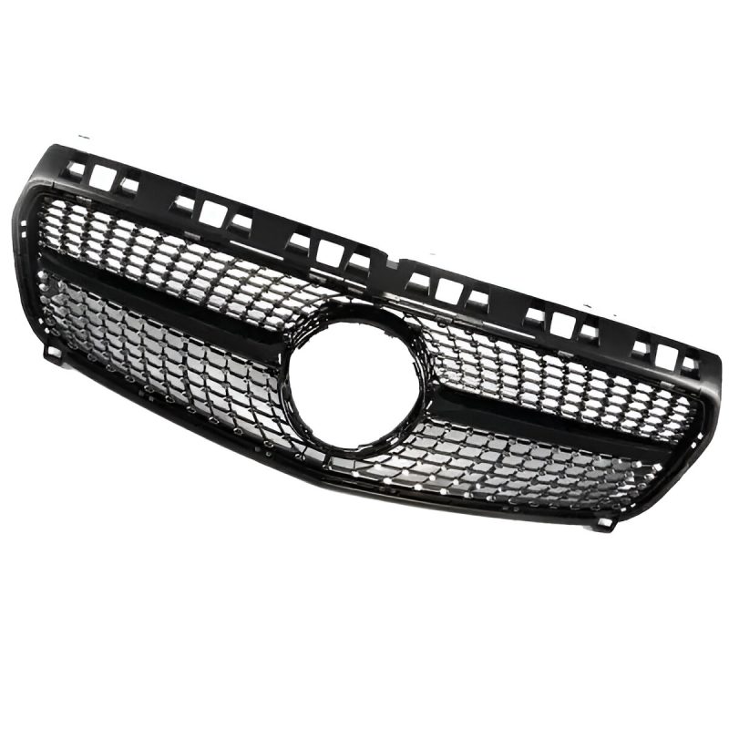 Front Bumper Grill for Mercedes Benz A- CLASS Diamond Black - Image 2