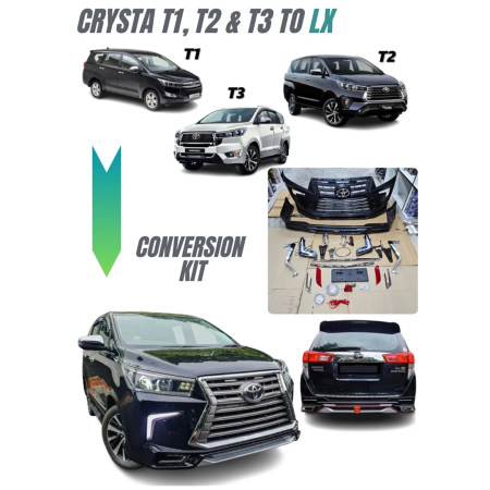 Innova crysta to Lexus style GX conversion kit