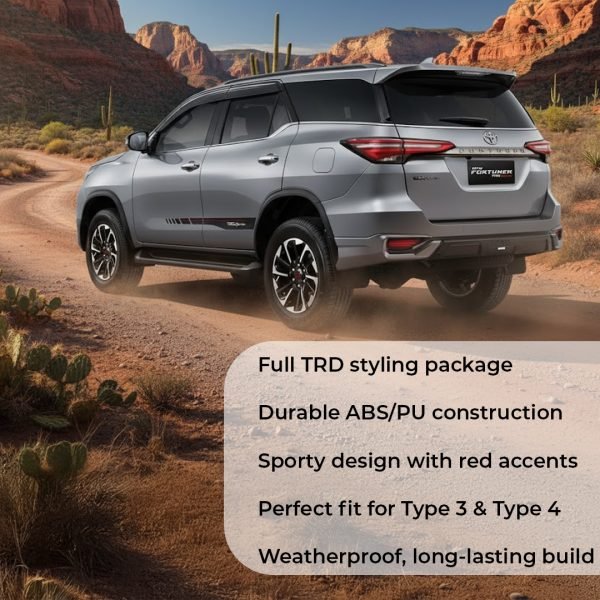 Toyota Fortuner TRD body kit Type 3 Type 4