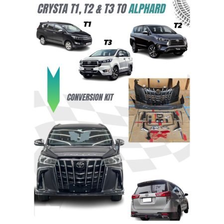 Innova Crysta Type 1 , type 2 and type 3 to Alphard conversion kit