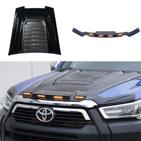 Glossy bonnet scoop for Toyota Hilux