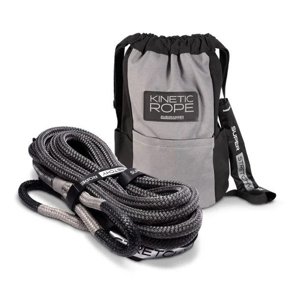 Bushranger kinetic recovery rope with bag