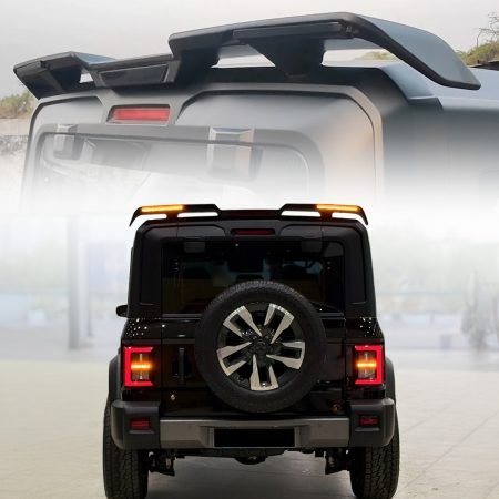 Mahindra Thar ROXX Wrangler Style Spoiler Rear View