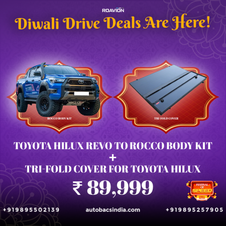 Rocco Kit + Tri-Fold Cover Combo for Toyota Hilux