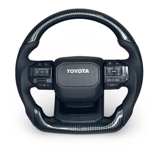 prado style carbon fibre steering wheel