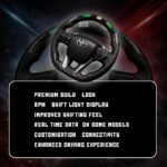 Carbon Steering Wheel with Paddle Shifter and RPM Light