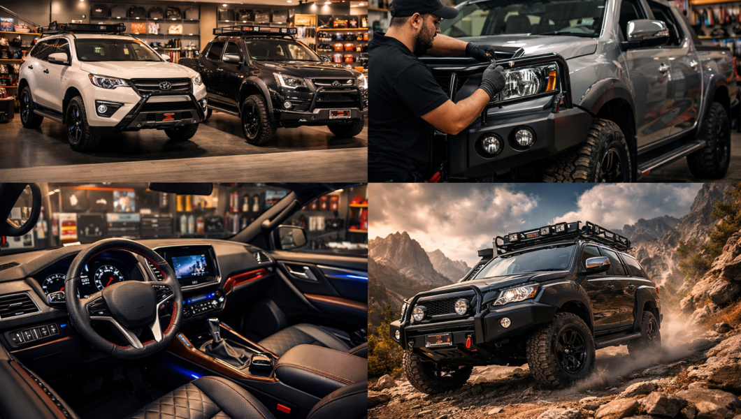 Autobacs India car accessories showroom with premium vehicle upgrades
