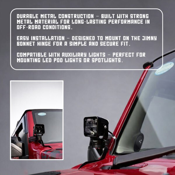 Proman Rotatable Bonnet Light Mount for Jimny