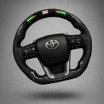 Carbon Steering Wheel with Paddle Shifter and RPM Light
