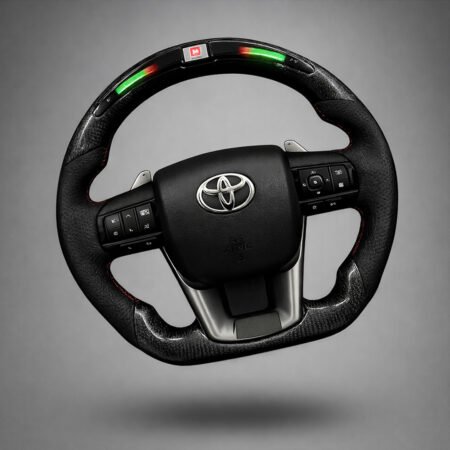 Carbon Steering Wheel with Paddle Shifter and RPM Light