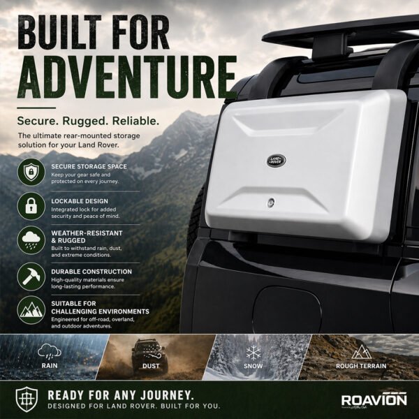 Defender Rear Storage Box with Ladder