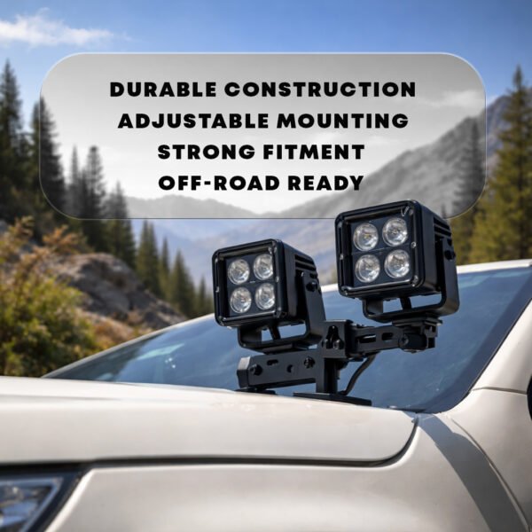 Bonnet Light Mount Bracket for Off-Road Lights
