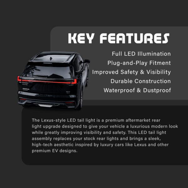 Hycross Lexus style tail light