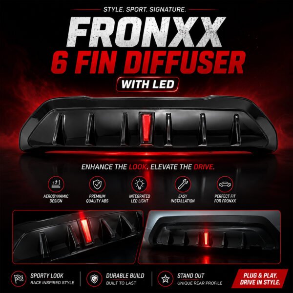 Fronx 6 Fin Diffuser with LED
