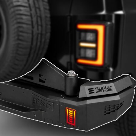 Stellar 4x4 Thar Roxx Metal Rear Bumper with Tyre Carrier