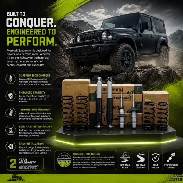 Ironman Foam Cell Suspension Kit for Mahindra Thar 3 Door
