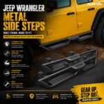 Jeep Wrangler Metal Side Steps